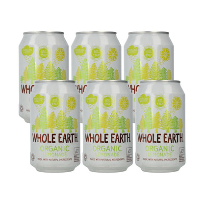 Pack x6 Refresco BIO Limonada, 330 ml. Whole Earth