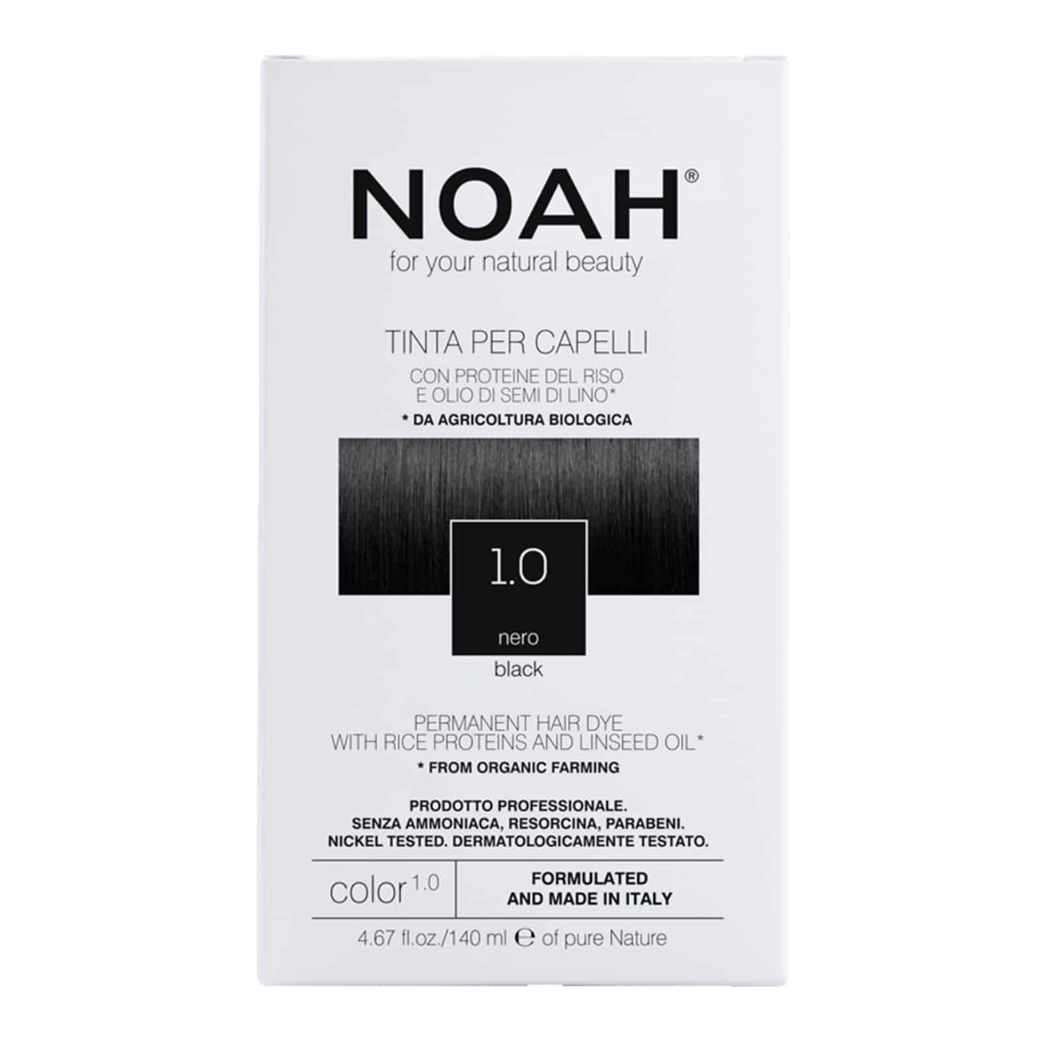 Noah Black Hair Dye 140 ml (1.0)