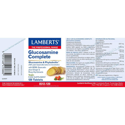 Zestaw 2 x glukozamina, chondroityna, MSM, imbir Lamberts 120 tabletek