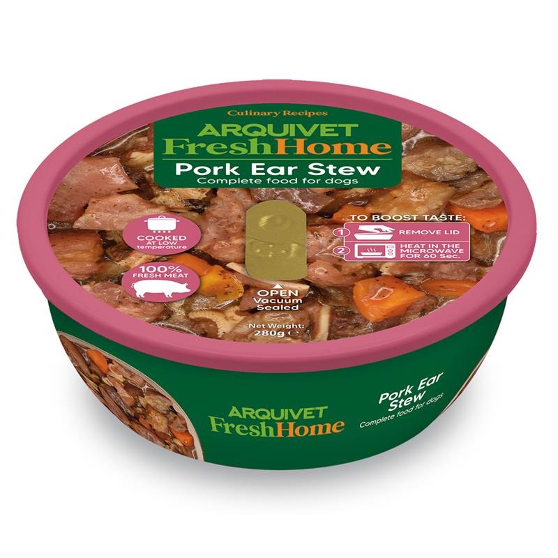 Arquivet Fresh Home Pig Ear Stew Nassfutter aus Schweineohren für Hunde 280 g