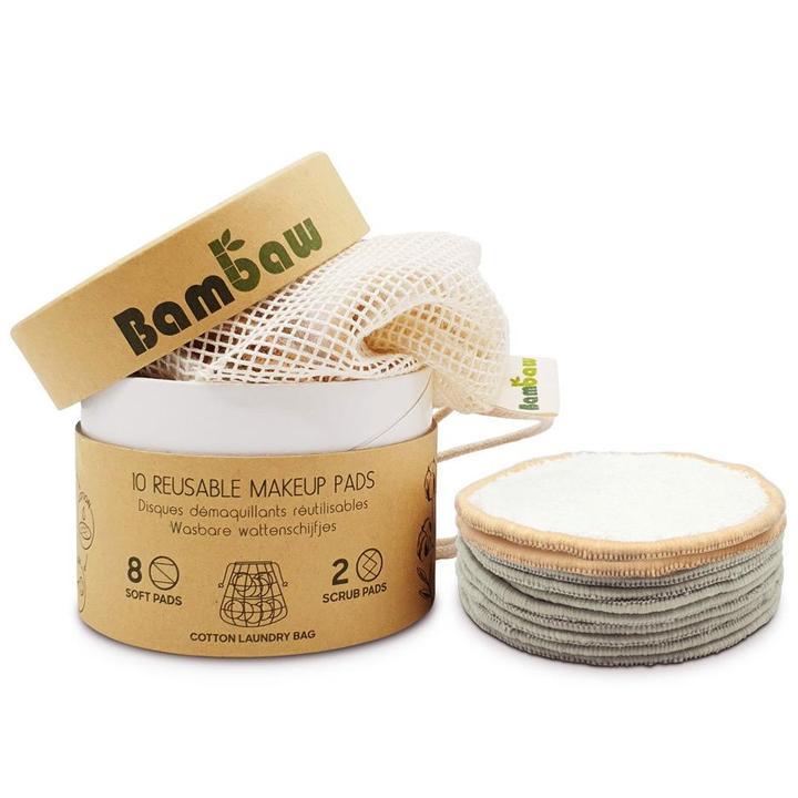 Disques démaquillants réutilisables Bambaw, boîte de 10