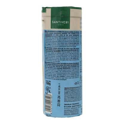 Volkoren havermoutkoekjes 0% suiker Santiveri 190 g