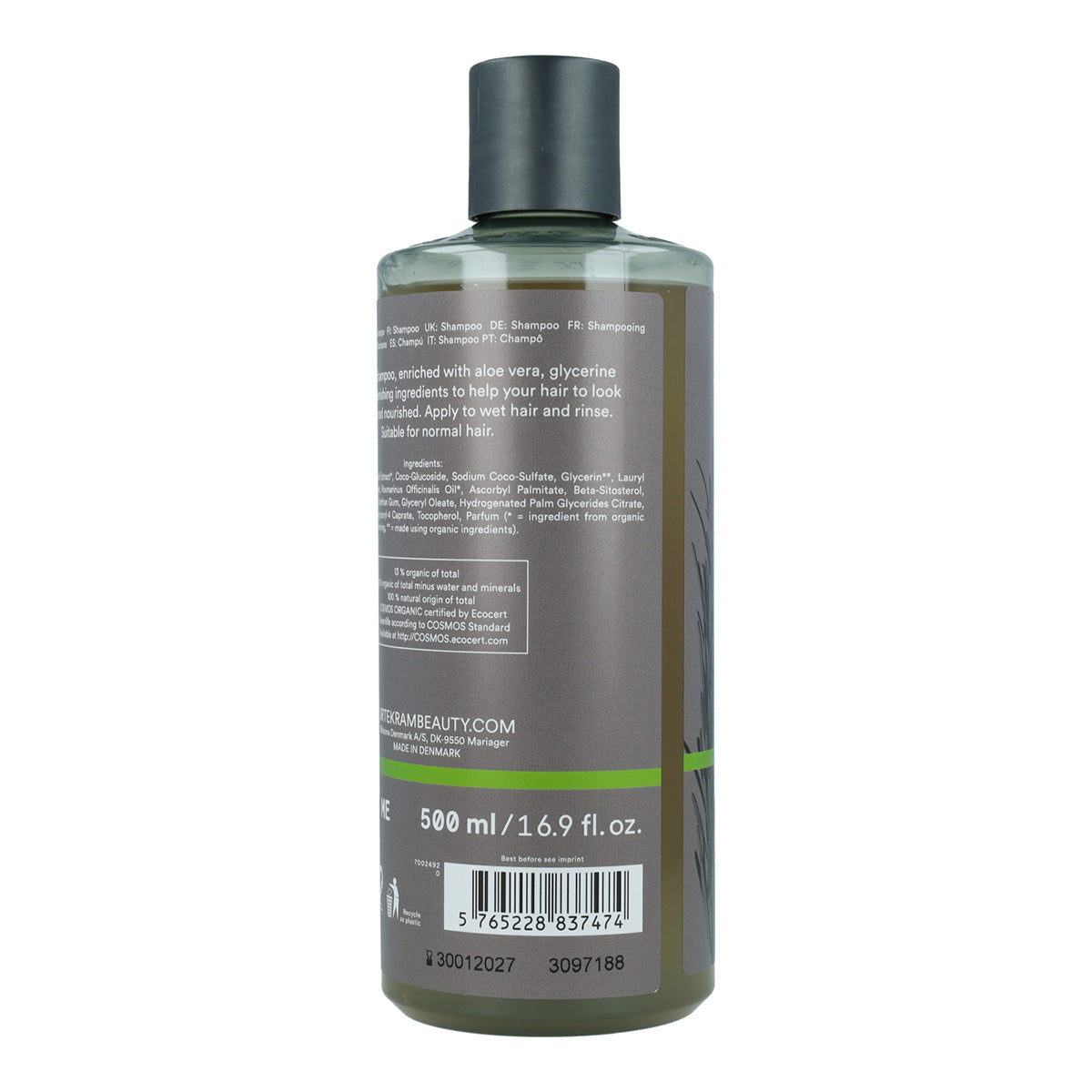 Shampoo al rosmarino per capelli fini Urtekram 500 ml