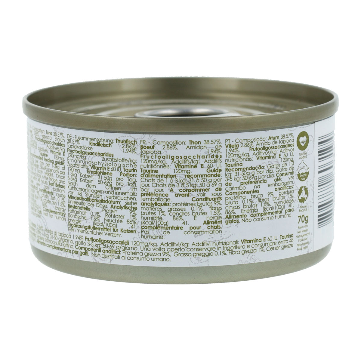Kit Cat Blik Gravy - Tonijn & Rundvlees 70 g Natvoer voor katten in saus