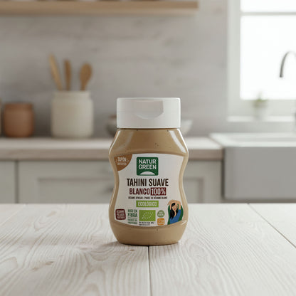 Tahini doux blanc anti-gouttes bio NaturGreen 270 g
