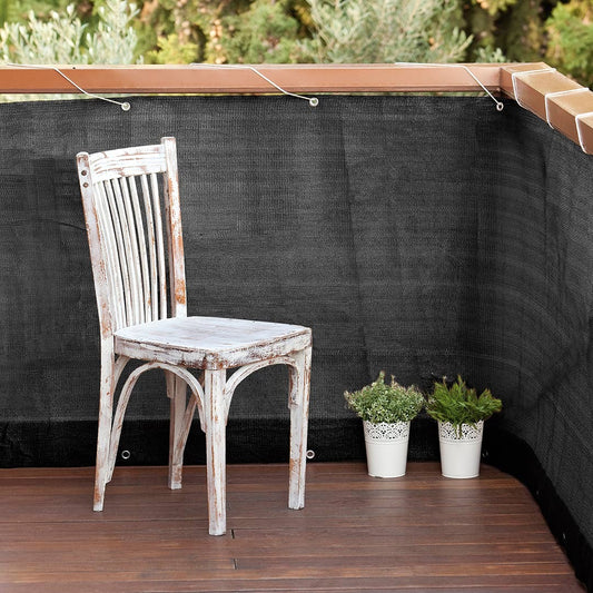 Easy anthracite balcony mesh 0.9x5 m Nortene