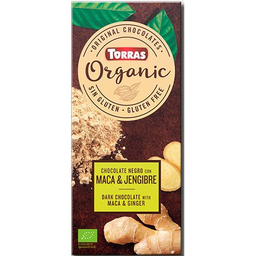 Vegan Dark Chocolate with Maca and Ginger Bio Torras 100 g
