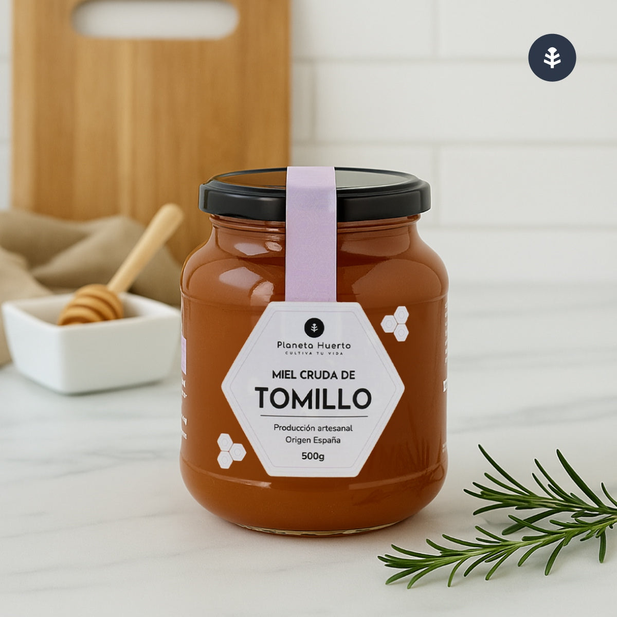 Surowy miód tymiankowy Planeta Huerto 500 g