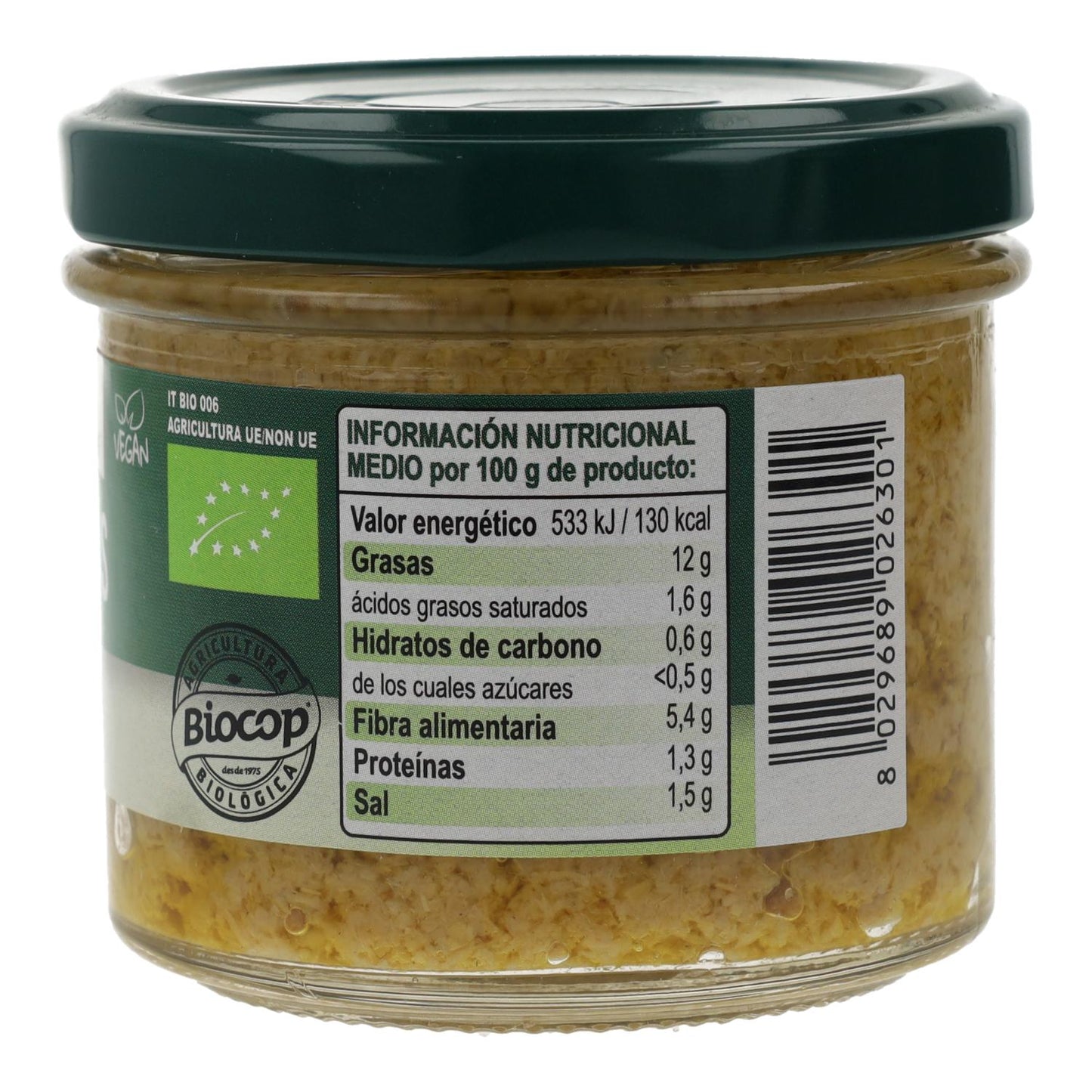 Paté de Alcachofas Bio Organica Italia 100 gr