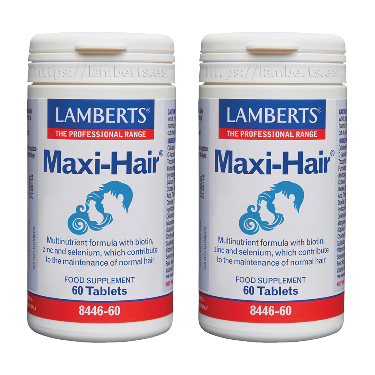 Opakowanie 2x  Maxi-Hair Lamberts  60 tabletek