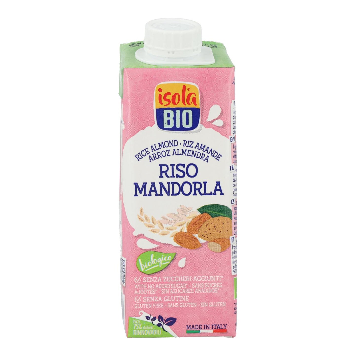 Biologische rijst- en amandeldrank Isola BIO 250 ml