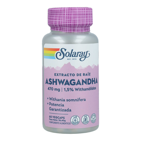 Ashwagandha Solaray 60 kapsułek