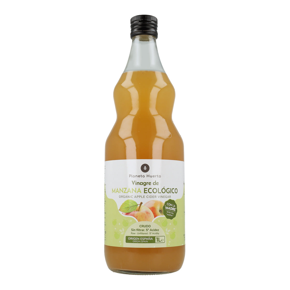 3er-Pack ECO-Apfelessig, roh, ungefiltert, mit Essigmutter Planeta Huerto 1 l