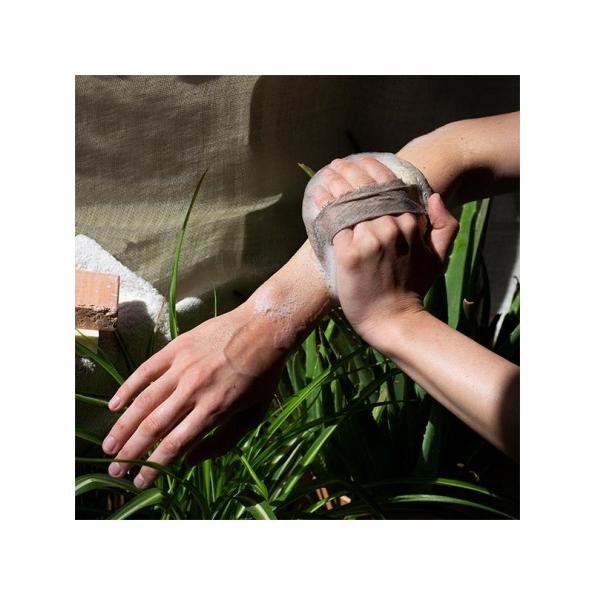 Ekologiczna rękawica do ciała z luffy w kształcie owalu