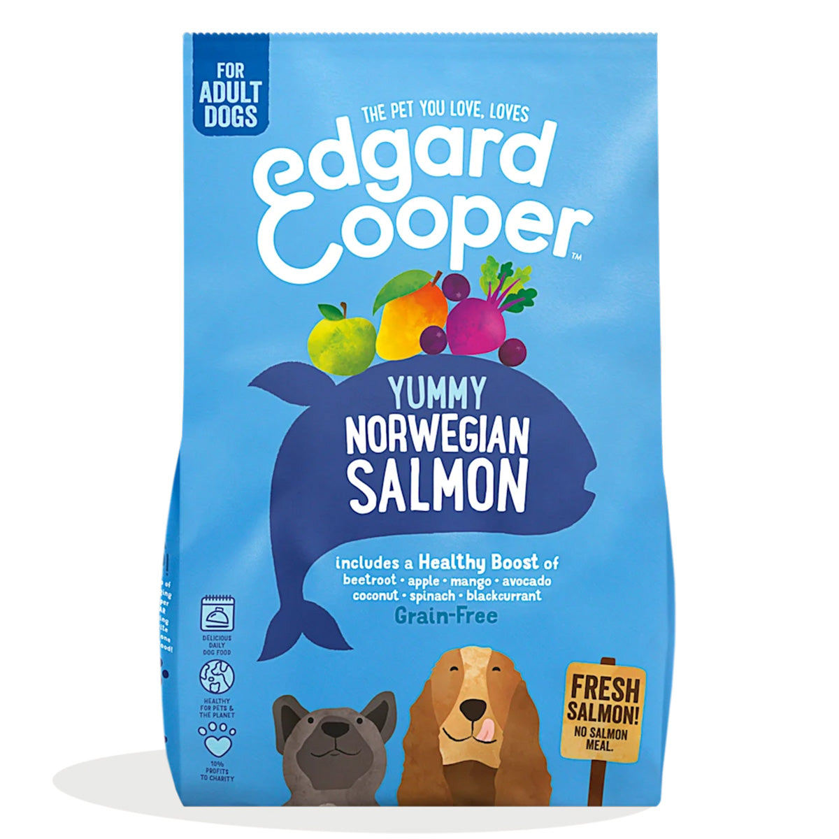 Cibo per cani Salmone Norvegese Edgard & Cooper 1 kg
