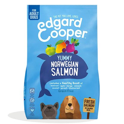 Cibo per cani Salmone Norvegese Edgard & Cooper 1 kg