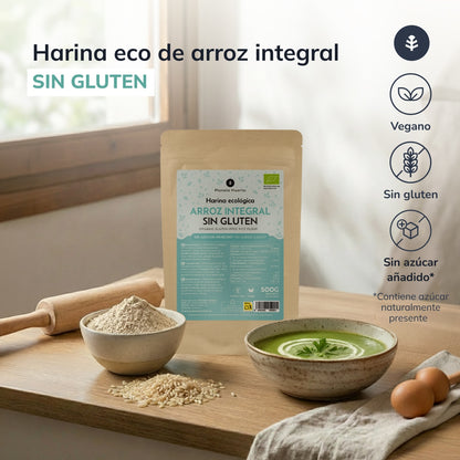 Glutenvrij Bruin Rijstmeel ECO Planeta Huerto 500 g