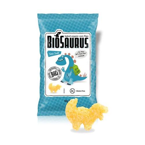 Snack au maïs et sel marin  Biosaurus BIO 50 g.